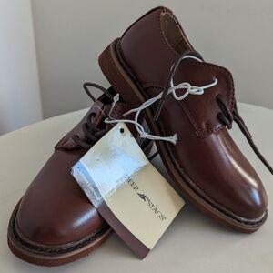 Deer Stags Brown Leather Oxfords Classic Design